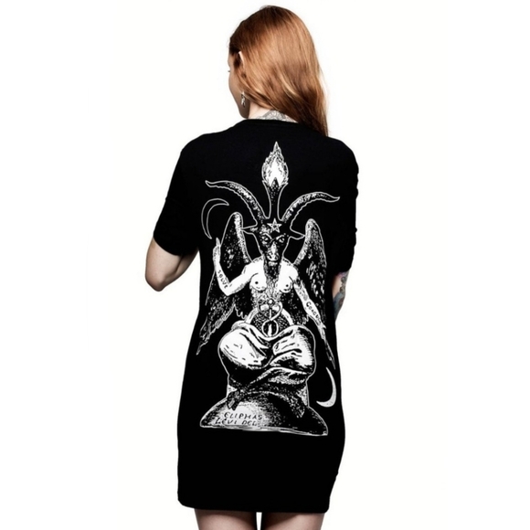 Killstar x Rob Zombie Superbeast Tee – Black Cotton, Baphomet & Solve Coagula S - Picture 3 of 8